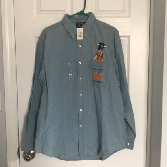 NWT Fred Flintstone Button Down - Picture 1 of 7